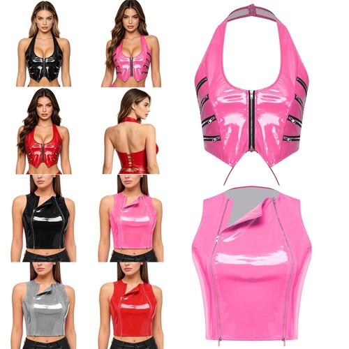 Womens faux leather - crop, tank